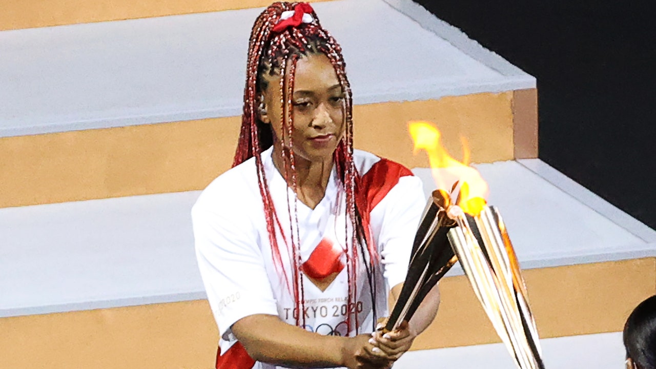 Naomi Osaka Lights the Olympic Cauldron at the 2021 Opening Ceremony