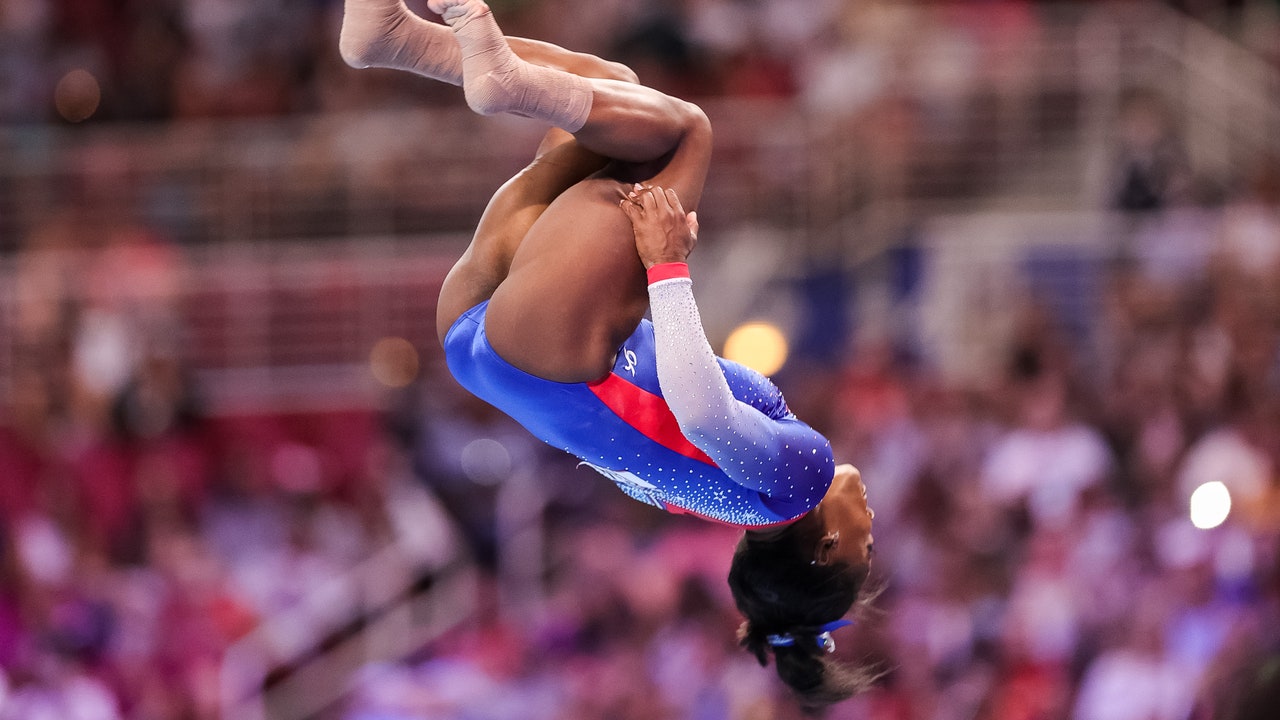 Watching Simone Biles’s Triple-Double Floor Stunt in Slow Motion Is Jaw-Dropping